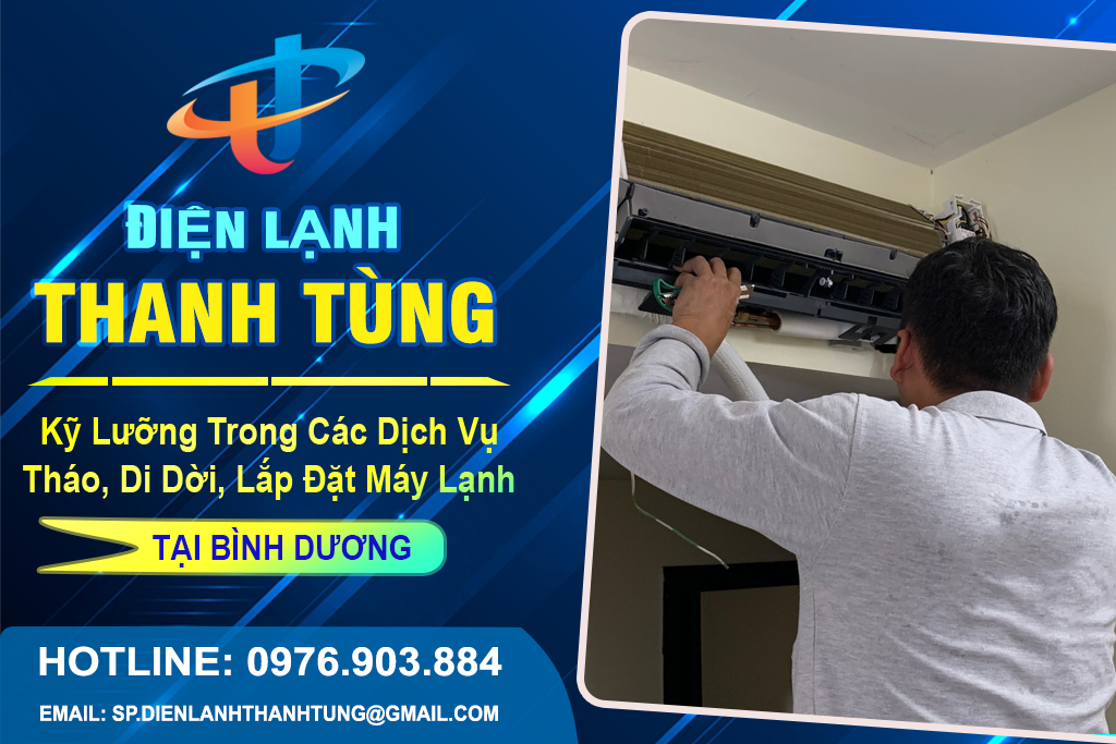 Tháo lắp máy lạnh tại Bình Dương